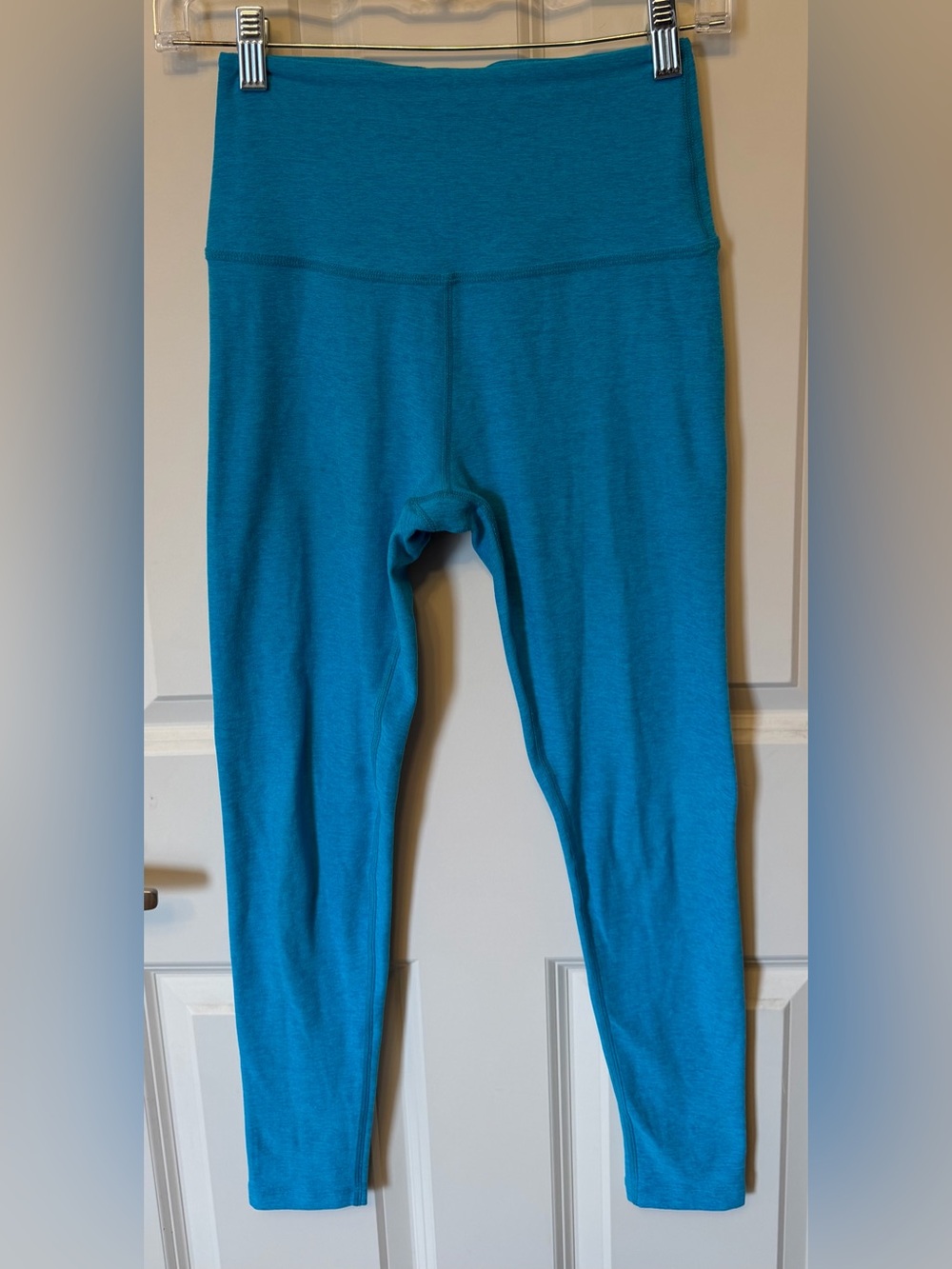 Beyond Yoga Spacedye Caught in the MIDI High Waisted Legging in Teal, Size Small